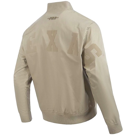 NWT [Pro Standard] Texas Rangers MLB Taupe Varsity Jacket Mens Size S/M/L/XL/2XL
